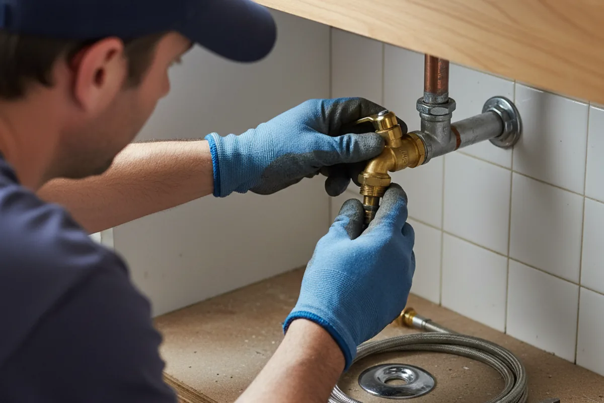 Shutoff valve and fitting work during Faucet and Fixture Repair in Chillicothe
